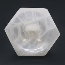 Load image into Gallery viewer, Selenite Hex Cleansing Bowl 10cm