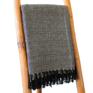 Boho Charcoal Comfort Throw