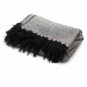 Boho Charcoal Comfort Throw