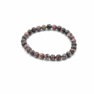 Leopard Skin Jasper Courage Manifestation Bracelet