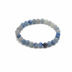 Blue Lace Agate Independence  Manifestation Bracelet