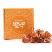 Load image into Gallery viewer, Orange Jade Crystal Lights