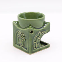 Load image into Gallery viewer, Dark Jade Square Buddha Burner