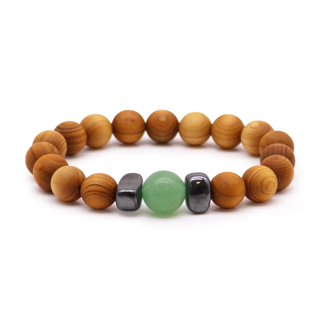 Cedarwood Sacral Chakra Bracelet