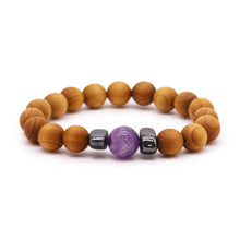 Load image into Gallery viewer, Cedarwood Third Eye Chakra Bracelet