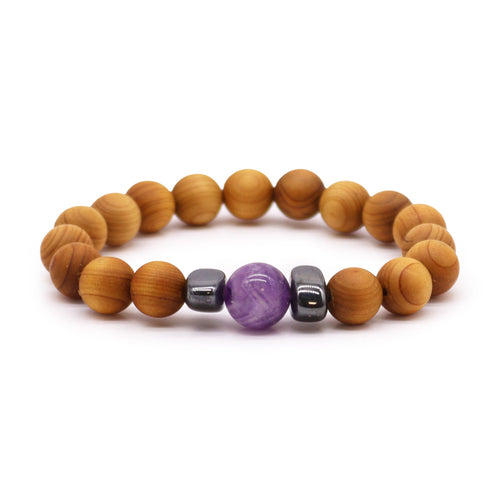 Cedarwood Third Eye Chakra Bracelet