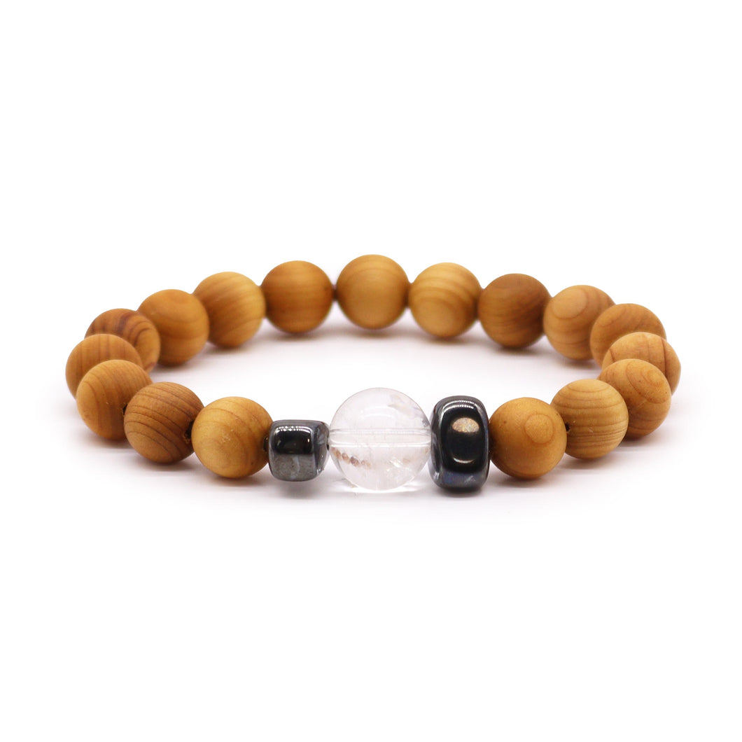 Cedarwood Crown Chakra Bracelet