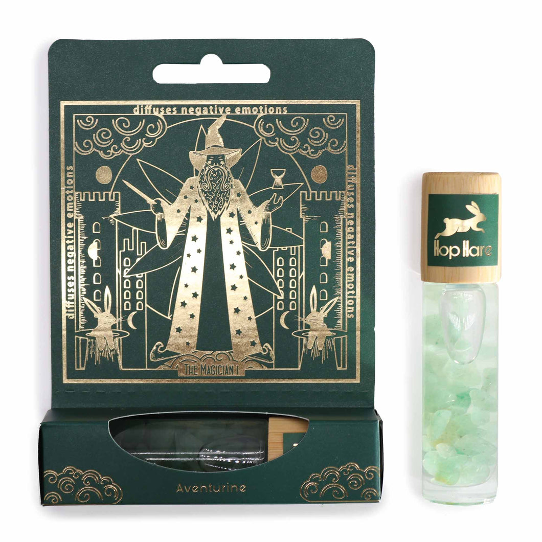 Green Aventurine Essential Roller Oil Bottle - The Magician