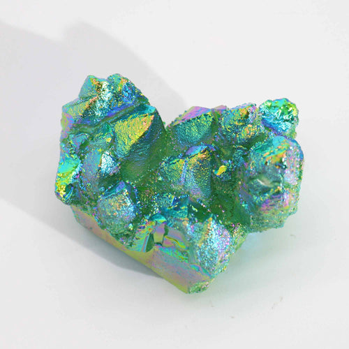 Aura Green Flame Quartz Cluster