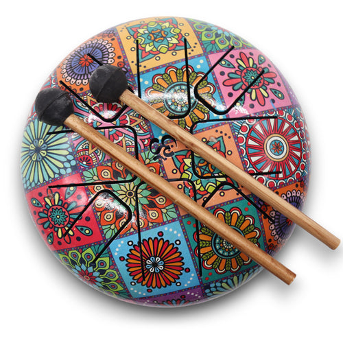 Multicoloured Hapi Drum 17cm x 13cm