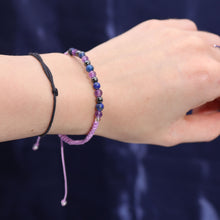 Load image into Gallery viewer, Aquarius Zodiac Crystal Candle with Gemstone Bracelet