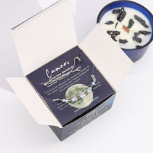 Load image into Gallery viewer, Cancer Zodiac Crystal Candle with Gemstone Bracelet