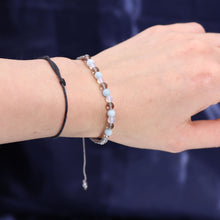 Load image into Gallery viewer, Cancer Zodiac Crystal Candle with Gemstone Bracelet