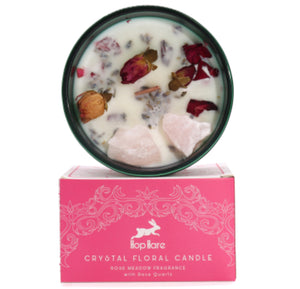 Crystal Flower Candle - The Lovers