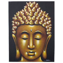 Load image into Gallery viewer, Gold Sand Finish Buddha Painting