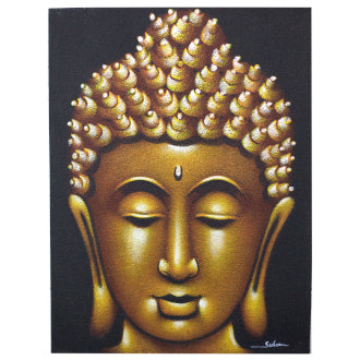 Gold Sand Finish Buddha Painting