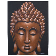 Load image into Gallery viewer, Copper Sand Finish Buddha Painting