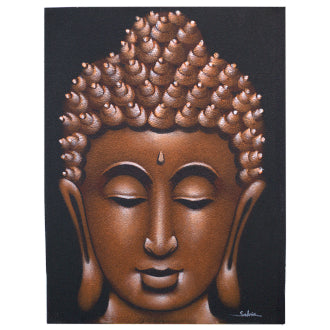 Copper Sand Finish Buddha Painting