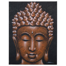 Load image into Gallery viewer, Copper Brocade Detail Buddha Painting