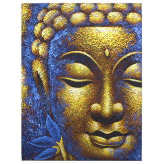 Gold Face & Lotus Flower Buddha Painting