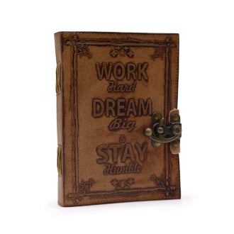 Work & Dream Big Leather Journal