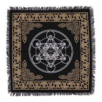 Chakra Chart Fringed Altar Cloth