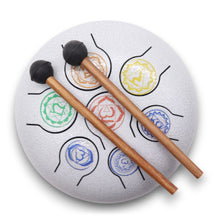 Load image into Gallery viewer, 7 Chakra Hapi Drum 18cm