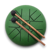 Load image into Gallery viewer, Om Green Hapi Drum 16cm