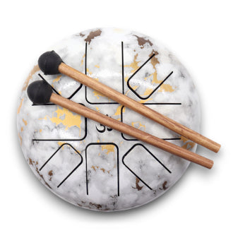 Marble Pattern Hapi Drum 17cm x 13cm