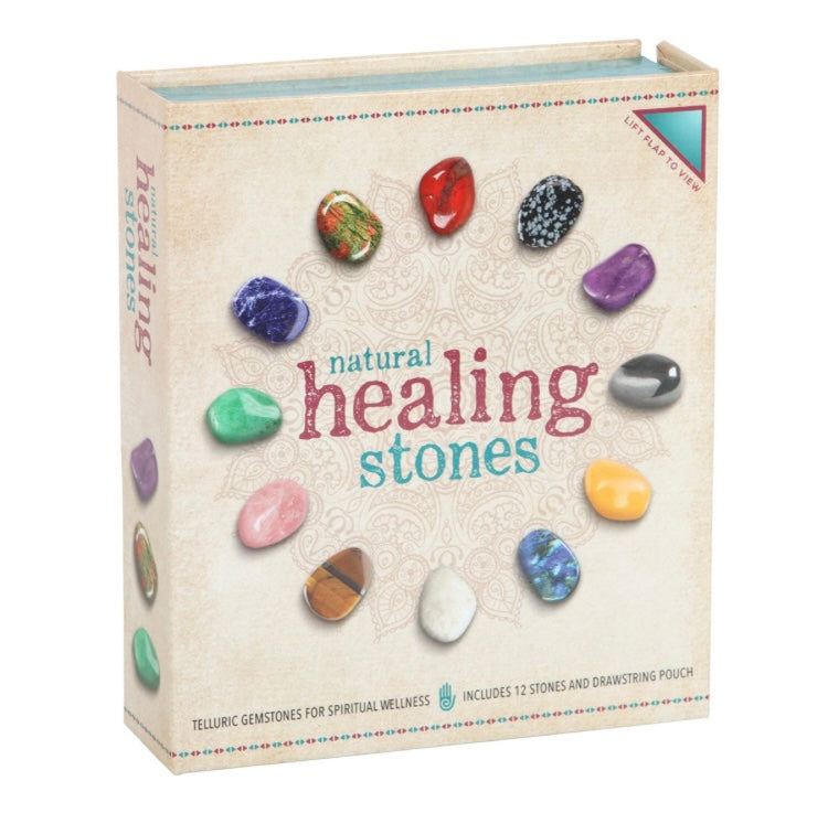 Set Of 12 Natural Crystal Healing Gemstones.