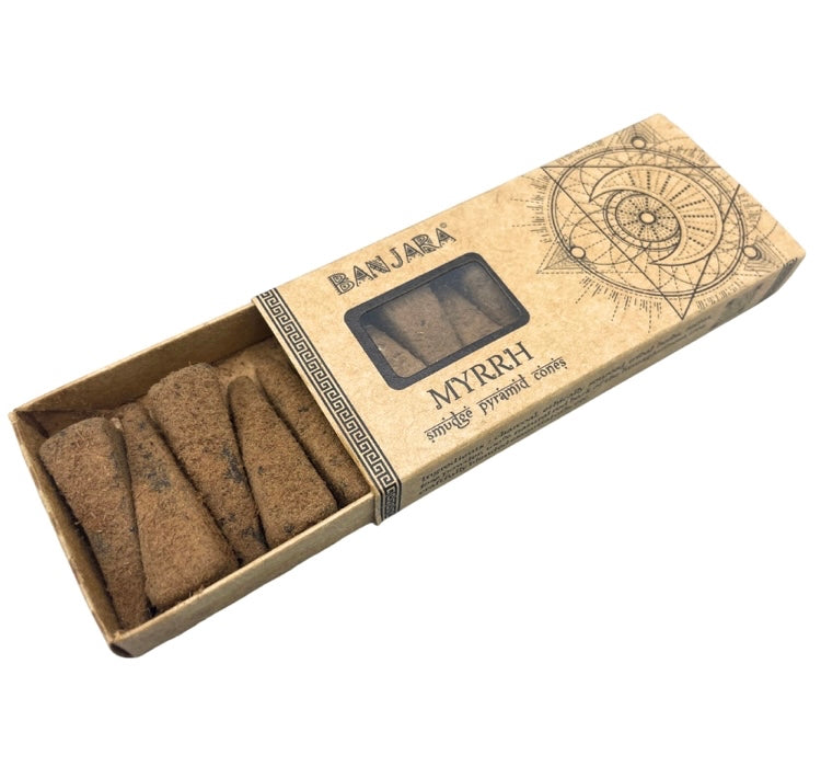 Banjara Myrrh Smudge Pyramid Cones