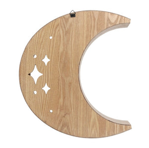 Wooden Crescent Moon Shelf