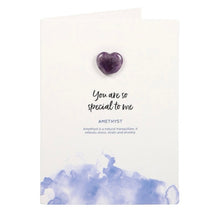 Load image into Gallery viewer, You Are So Special To Me Amethyst Crystal Moon Greeting Card