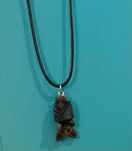 Polymer Clay Bat Necklace