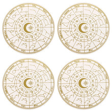 Load image into Gallery viewer, Astrology Wheel 4 Piece Coaster Set