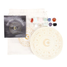 Load image into Gallery viewer, Astrology Wheel Crystal Grid Set