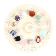 Load image into Gallery viewer, Astrology Wheel Crystal Grid Set