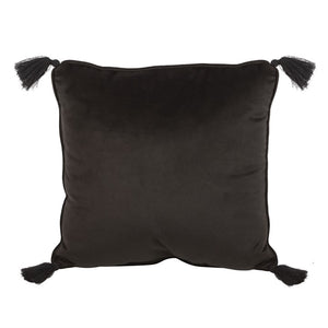 Black Astrology Wheel Square Cushion