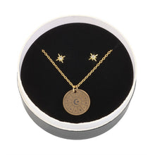 Load image into Gallery viewer, Astrology Wheel Earring &amp; Necklace Set