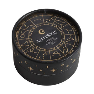Astrology Wheel Earring & Necklace Set