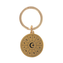 Load image into Gallery viewer, Astrology Wheel Keyring