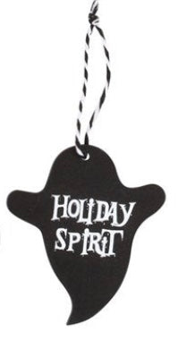 Holiday Spirit Creepy Christmas Hanging Sign