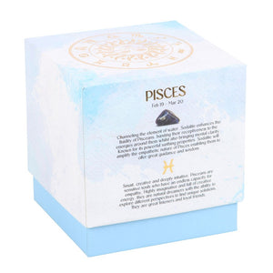 Pisces Gardenia Crystal Zodiac Candle