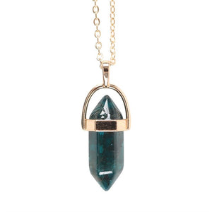 Apatite Crystal Pendant Necklace