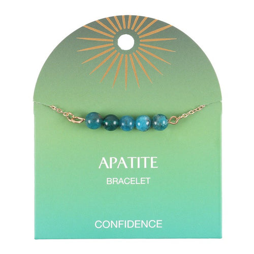 Apatite Crystal Beaded Chain Bracelet