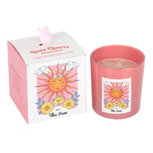 Load image into Gallery viewer, The Sun Rose Quartz Crystal Chip Candle