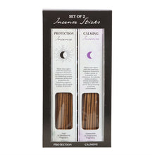 Load image into Gallery viewer, Set of 2 Calming &amp; Protection Incense Stick Sets