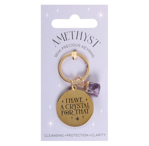 Amethyst Crystal Keyring