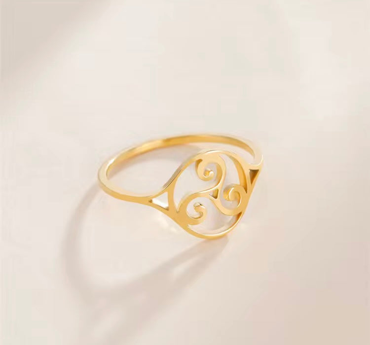 Gold Triskele Ring