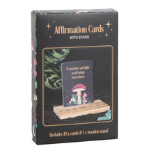 Load image into Gallery viewer, Affirmation Cards with Wooden Stand